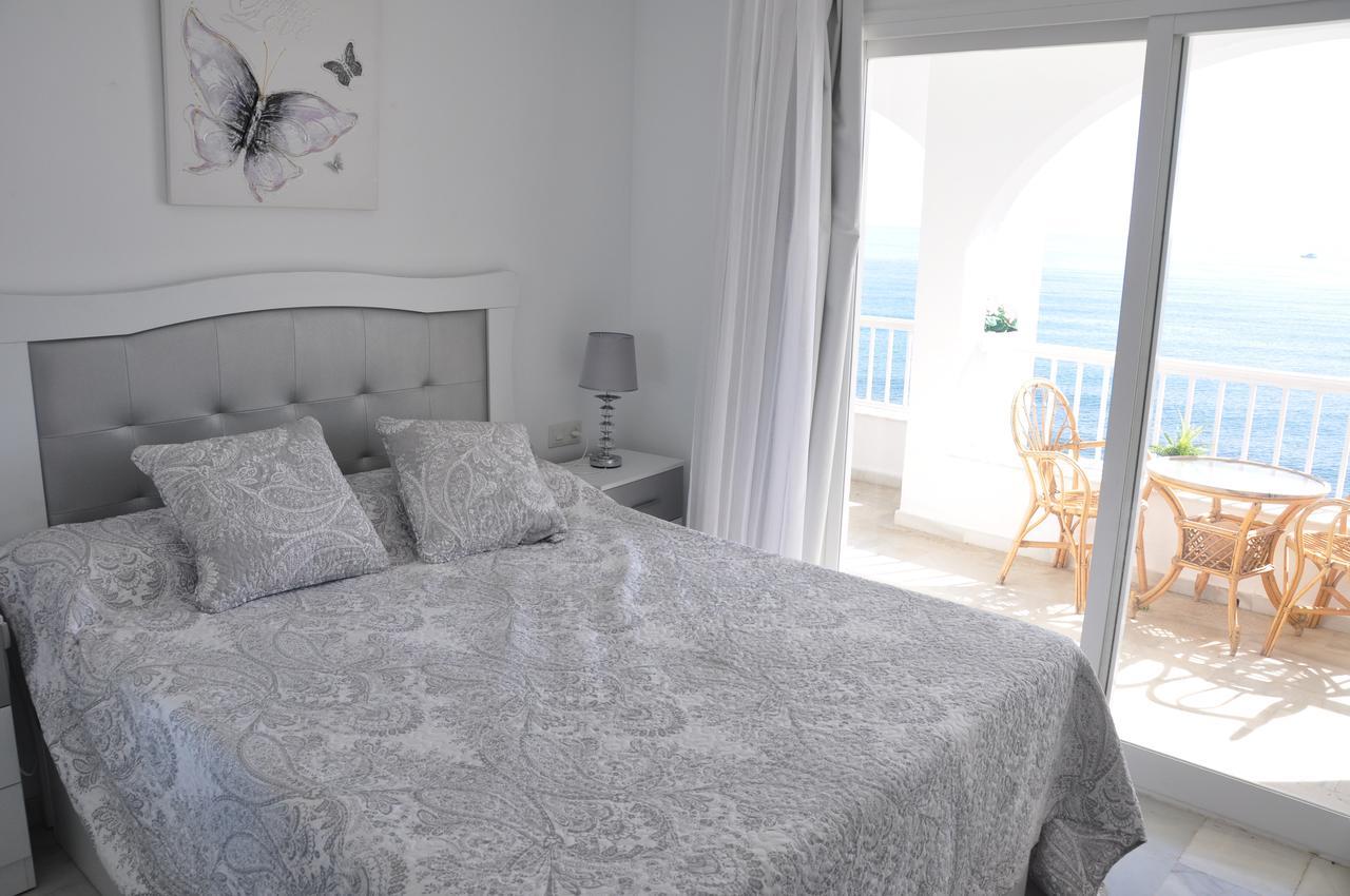 Aguamarina A3 Vistas al mar Primera línea de playa Apartamento Mijas Costa Exterior foto