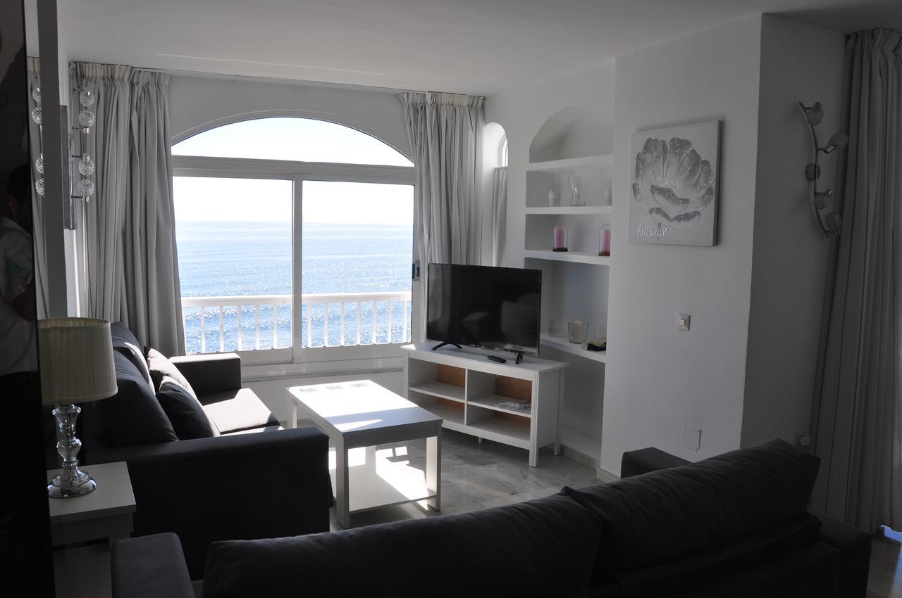 Aguamarina A3 Vistas al mar Primera línea de playa Apartamento Mijas Costa Exterior foto